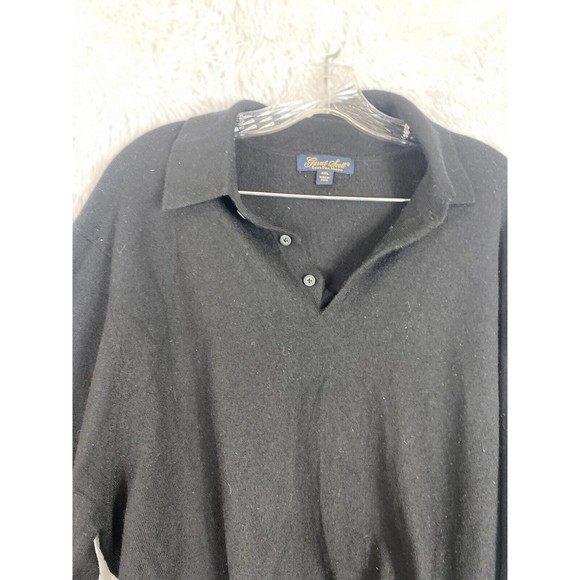 Garret Scott Mens Black 100% Extra Fine Merino Wool Size XXL - Picture 8 of 12